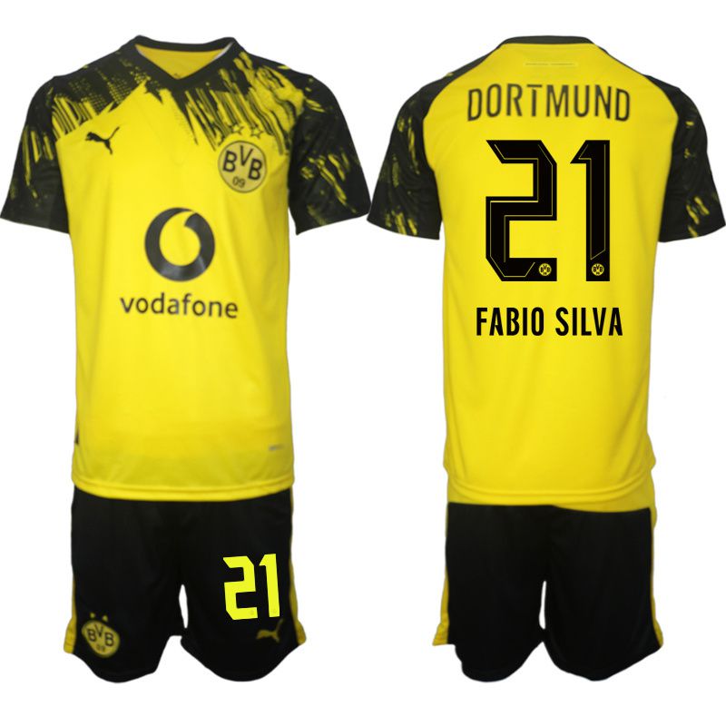 Men 2025-2026 Club Borussia Dortmund home Yellow #21 Soccer Jersey->borussia dortmund jersey->Soccer Club Jersey